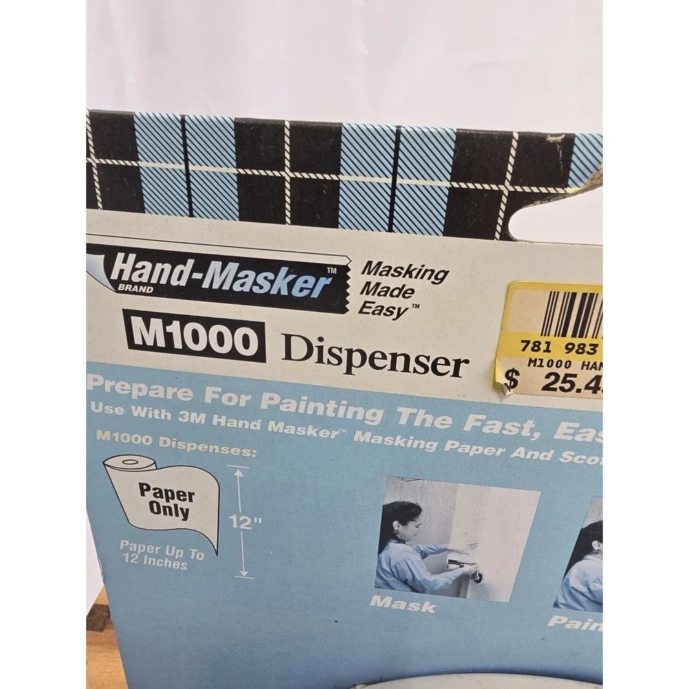 3M Hand-Masker M1000 Dispenser New Old Stock Vintage 2001 Made USA/Taiwan Rare!